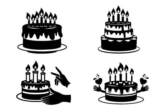Download Hand-Drawn Birthday Cake Bundle. - Birthday cake Collection