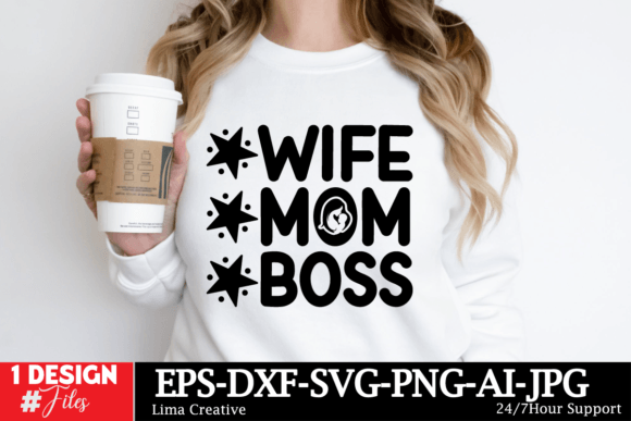 Download Wife Mom Boss SVG Cut File - Mom boss svg Collection