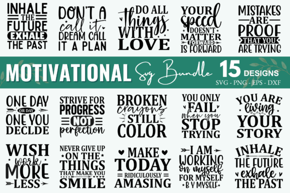 Download Motivational Quote SVG Bundle - Motivational quote svg Collection